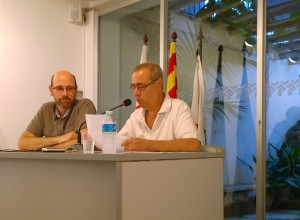 Cubillos en un moment de la conferència