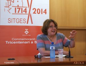 Patricia Gabancho durant la seva intervenció. Foto: Carles Arola