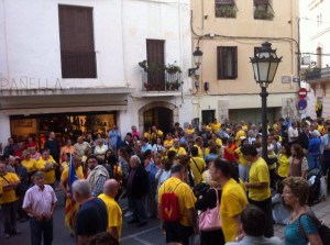 Moments previs a la lectura dels manifestos