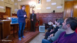 El regidor Pep Moliné a punt de començar l'escrutini