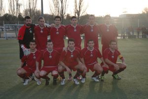 L'onze del CF Suburense al camp de la U.Bellvitge (foto CF Suburense)