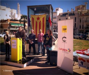 Xavier Nin en un moment de la seva intervenció