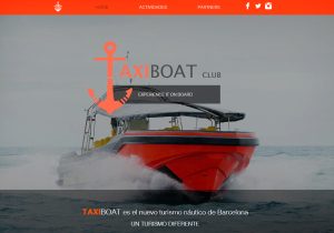 La pàgina inicial del web de l'empresa