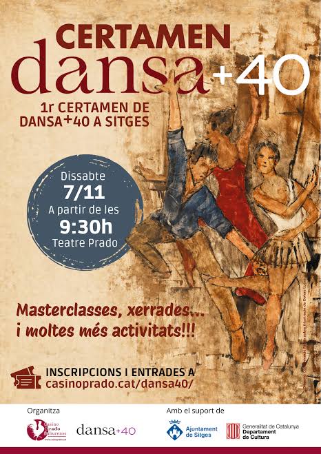 El primer Certamen de Dansa+40 serà al Prado i comptarà amb 11 coreografies